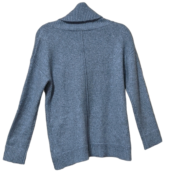 Soft Surroundings turtleneck patch pockets oversized pullover sweater XS - Picture 2 of 6